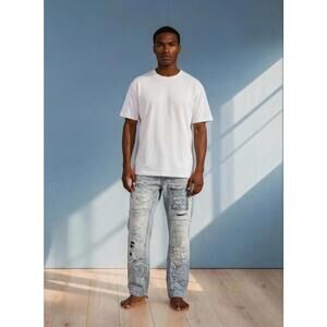 MEN'S JORDAN CRAIG LEGACY EDITION BRIAN 32X32 JEANS EXCELLENT WIDE LEG ARCTIC WA